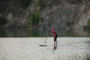 SUP Stand up paddle board woman paddle boarding13