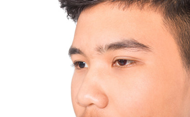 Asian face of Thai boy