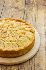 Tasty apple pie homemade