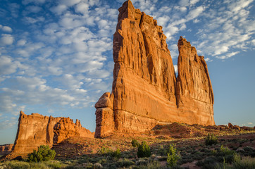 Majestic view of the Organ sandstone tower