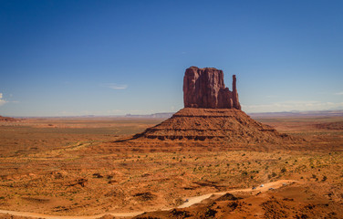 Scenic view of the mitten butten