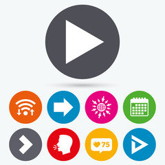 Arrow icons. Next navigation signs symbols.