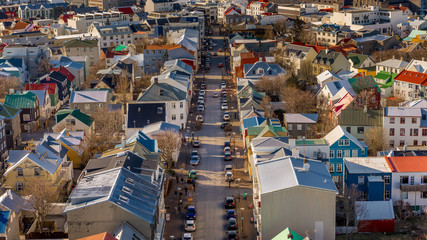 Fototapeta premium Reykjavik from above
