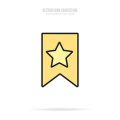 Awar icon vector isolated on white background. Flat design style.