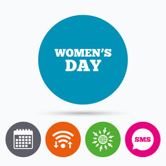Women's Day sign icon. Holiday symbol.