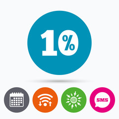 10 percent discount sign icon. Sale symbol.