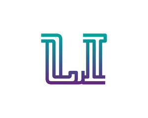 LI lines letter logo