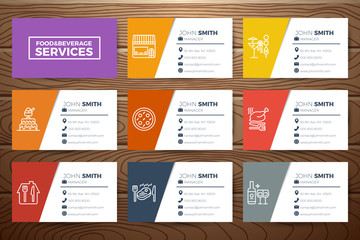 restaurant business card template