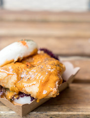 crispy chicken burger