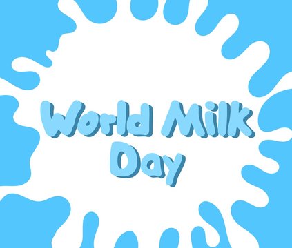 World Milk Day. Concept for banners, labels, logos and cards