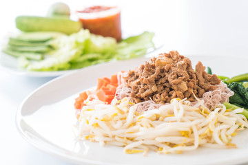 whole wheat  noodle crepe with tofu