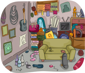Hoarding Clutter Interior © BNP Design Studio
