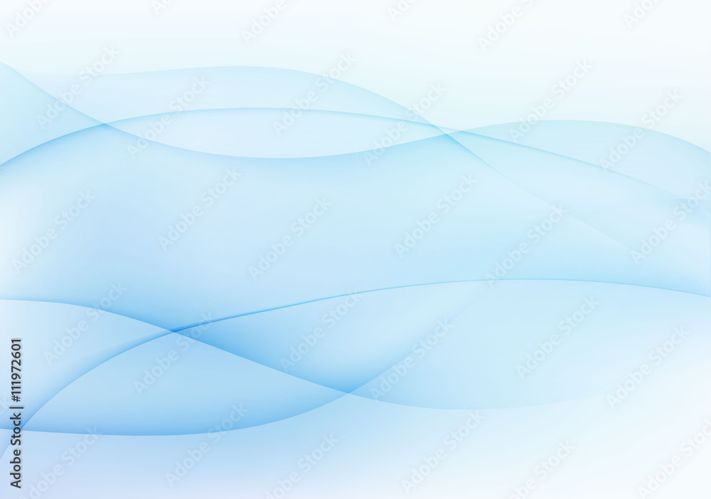 Sticker abstract light blue wavy background.