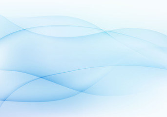 Abstract light blue wavy background.