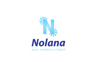 letter N logo Template for your company