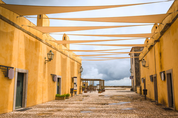 Inside the territory of the Palmela Castle. Portugal