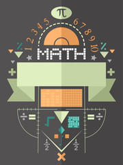 Poster Design Math Flat