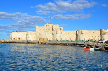 Fototapeta na wymiar Qaitbay Citadel in Alexandrina,Egypt