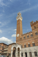 Fototapeta premium Piazza del Campo, Siena, Tuscany, Italy.