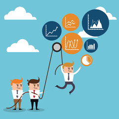 Businesspeople cartoon design