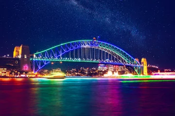 Schilderijen op glas Sydney Harbour Bridge © silasbaisch