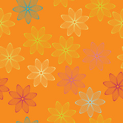 seamless background with flowers