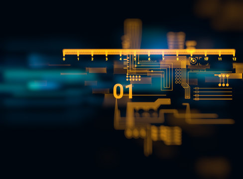 Programming code abstract technology background of software deve