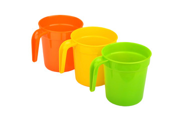 Color plastic mug
