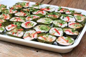 steamed fish with curry paste