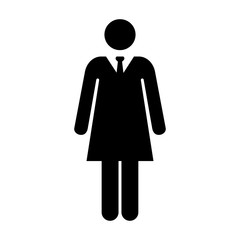 User Icon - Woman, Businesswoman, Person, Human, Client, Customer Icon in Vector Illustration.