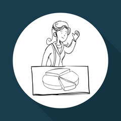 Infographic design. sketch icon. Isolated and flat illustration