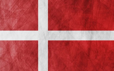 Fototapeta premium Danish grunge flag background