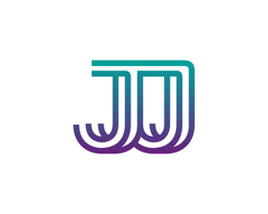 JJ lines letter logo