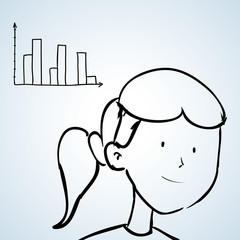 sketch icon. creative concept.  Flat illiustration