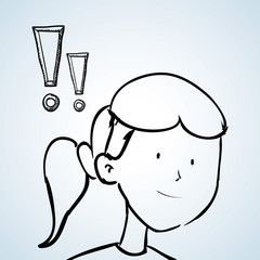 sketch icon. creative concept.  Flat illiustration