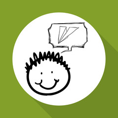 sketch icon. creative concept.  Flat illiustration , vector