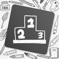 Podium doodle drawing