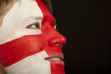 English fans at the stadium