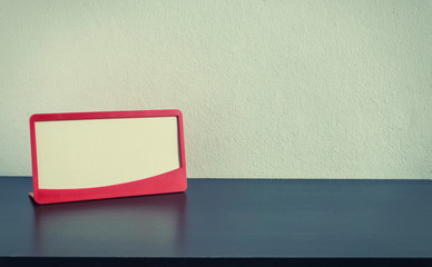 Picture frame on the desk