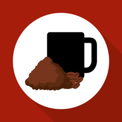 Cofffee icon. drink concept.  Flat illiustration , vector