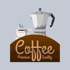 Cofffee icon. drink concept.  Flat illiustration , vector