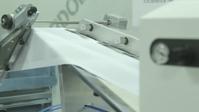Printing process of books in digital machine with audio