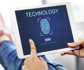 Technology Security Fingerprint Password Concept