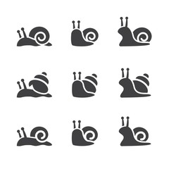 snail icon set © jacartoon