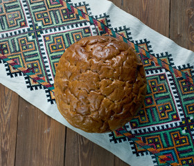 Russian round bread