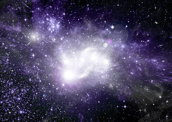 galaxy in a free space