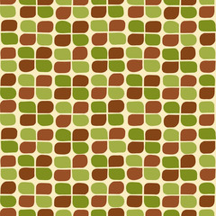 Retro clover background. Seamless pattern. Vector. レトロクローバーパターン