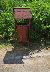 Rubbish bin on the park