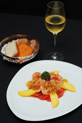 Cook Shrimp with Mango