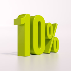 Percentage sign, 10 percent